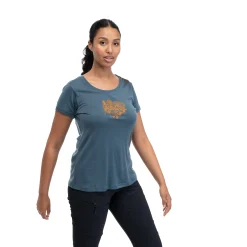Discount Bergans Graphic Wool W Tee - Orion Blue