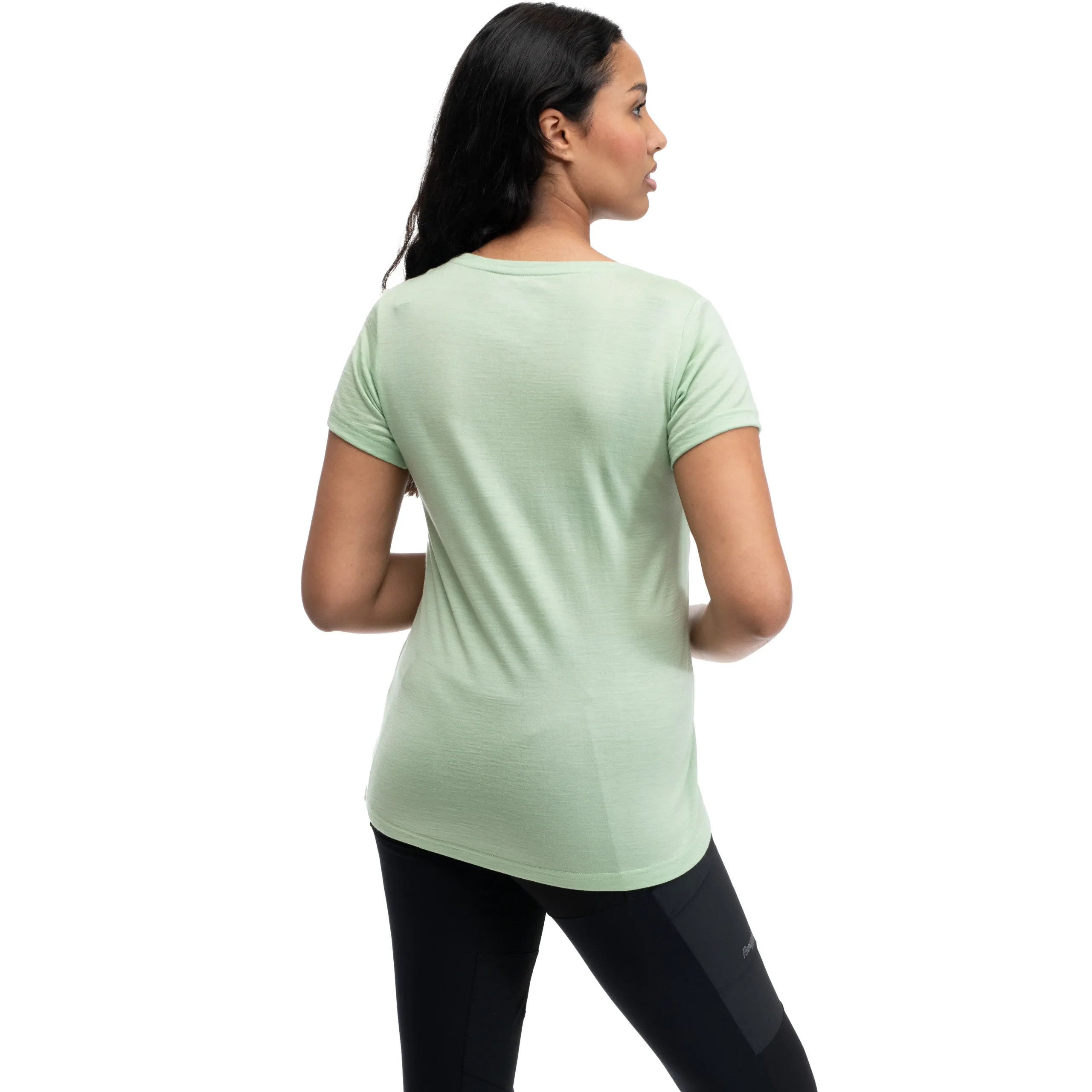 Cheap Bergans Graphic Wool W Tee - Light Jade Green