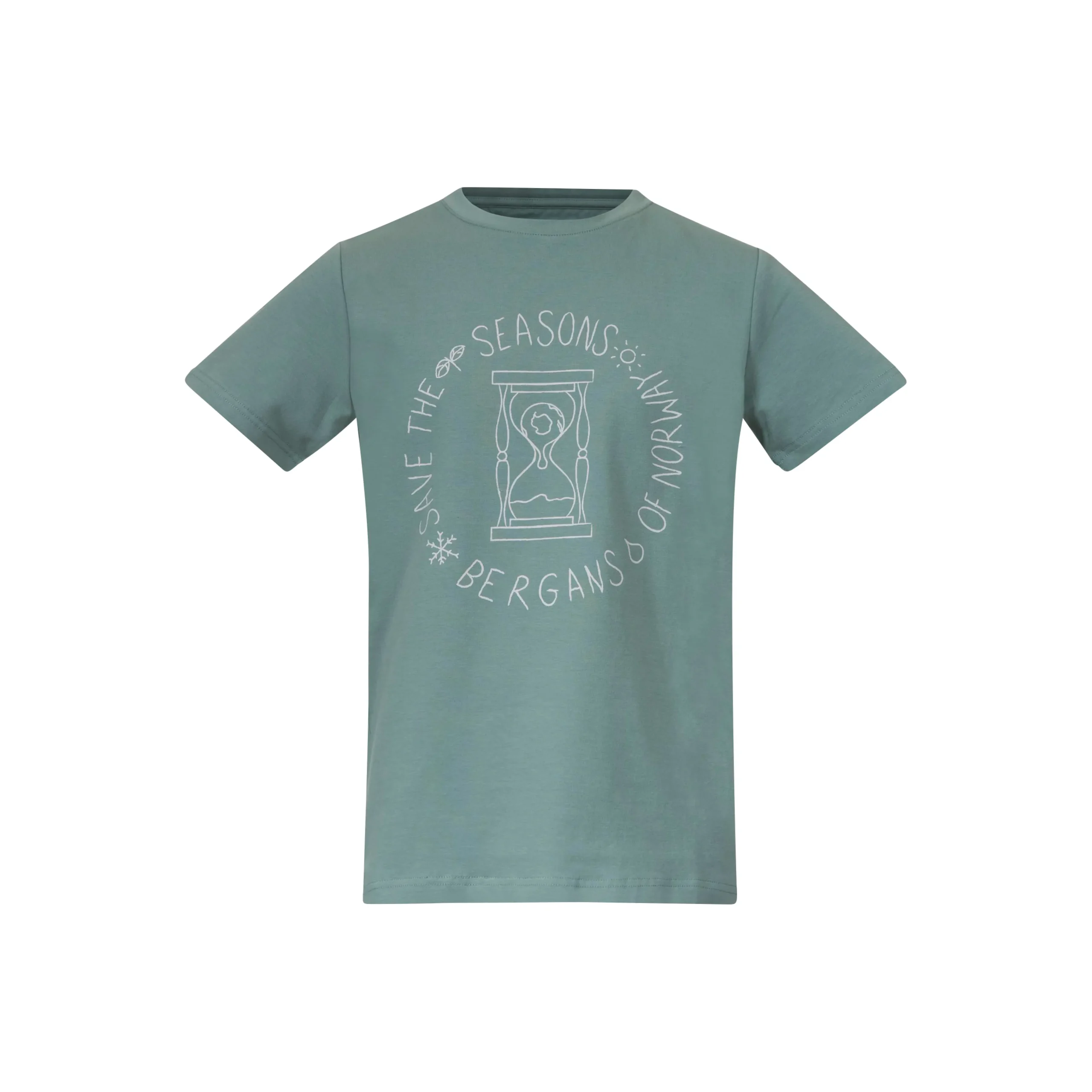 New Bergans Graphic Youth Tee - Light Forest Frost