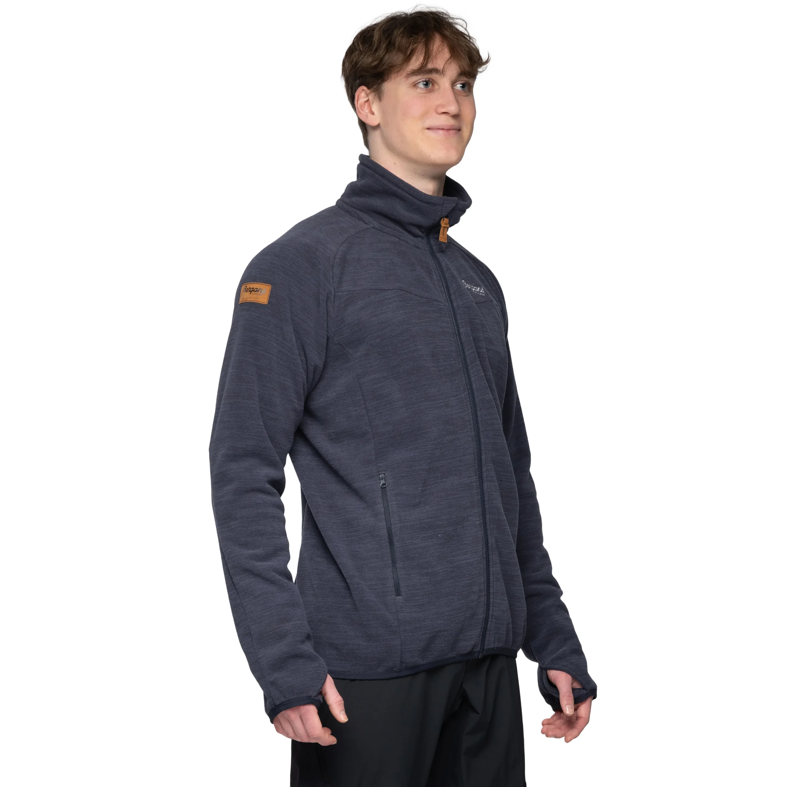 Online Bergans Hareid Fleece Jacket NoHood - Dark Navy