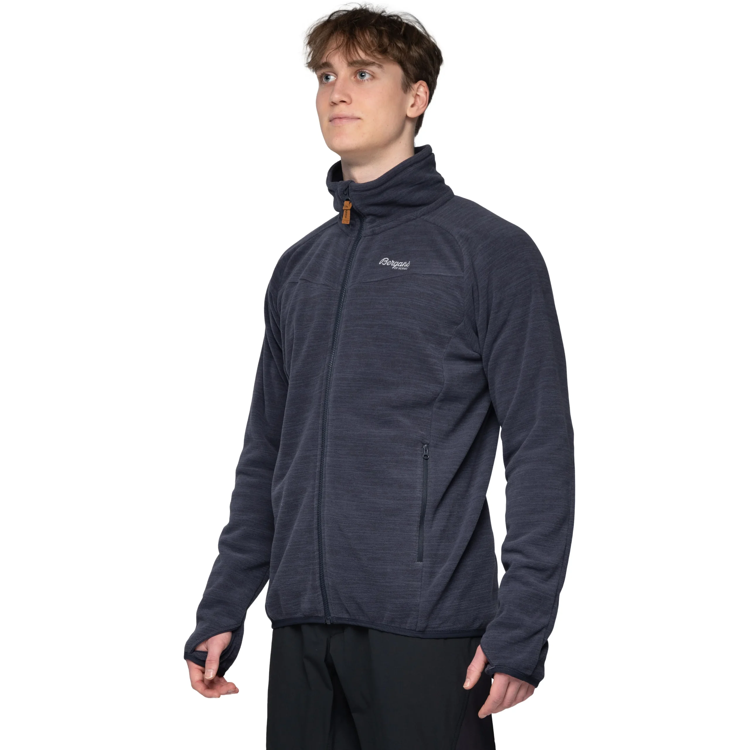 Online Bergans Hareid Fleece Jacket NoHood - Dark Navy