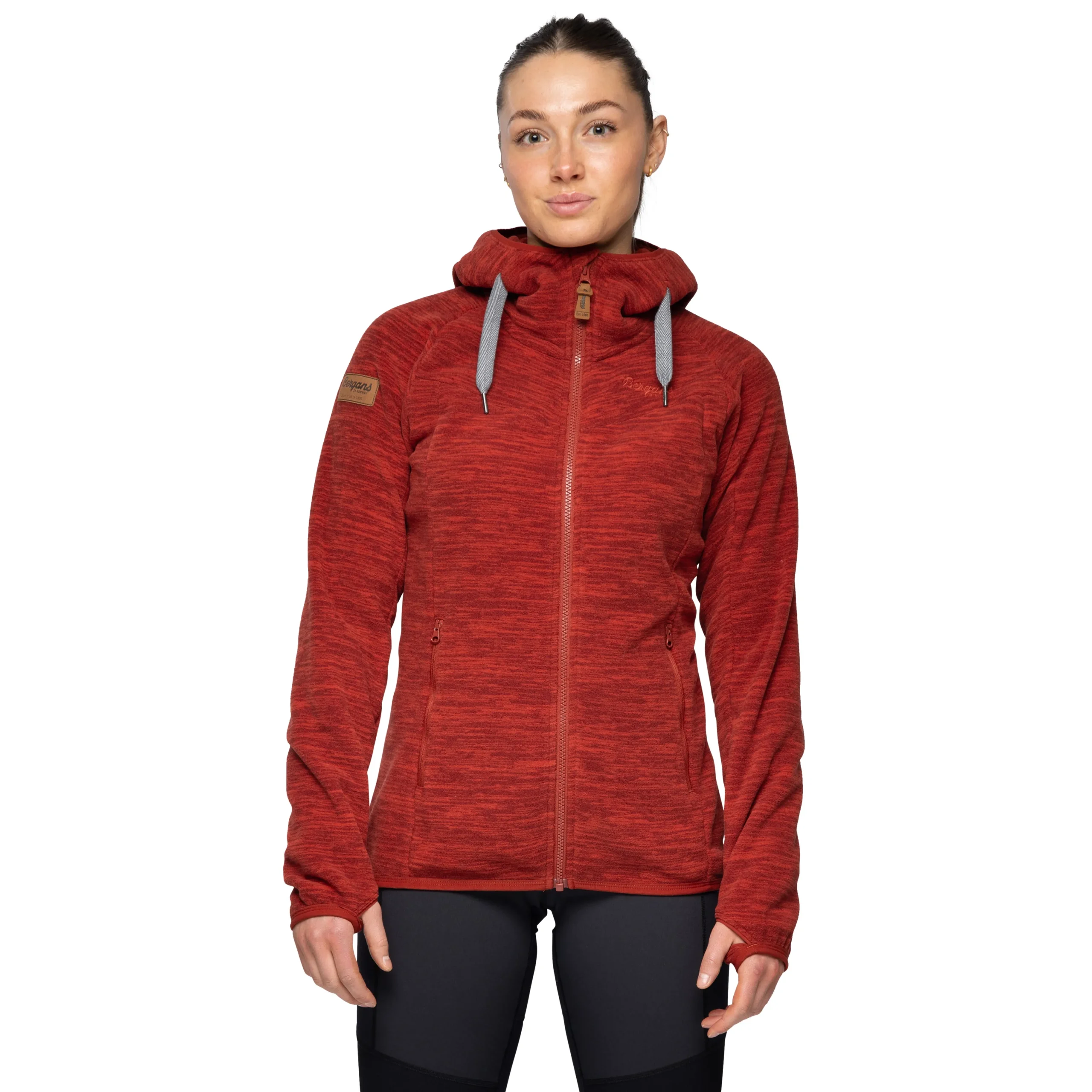 Cheap Bergans Hareid Fleece W Jacket - Chianti Red