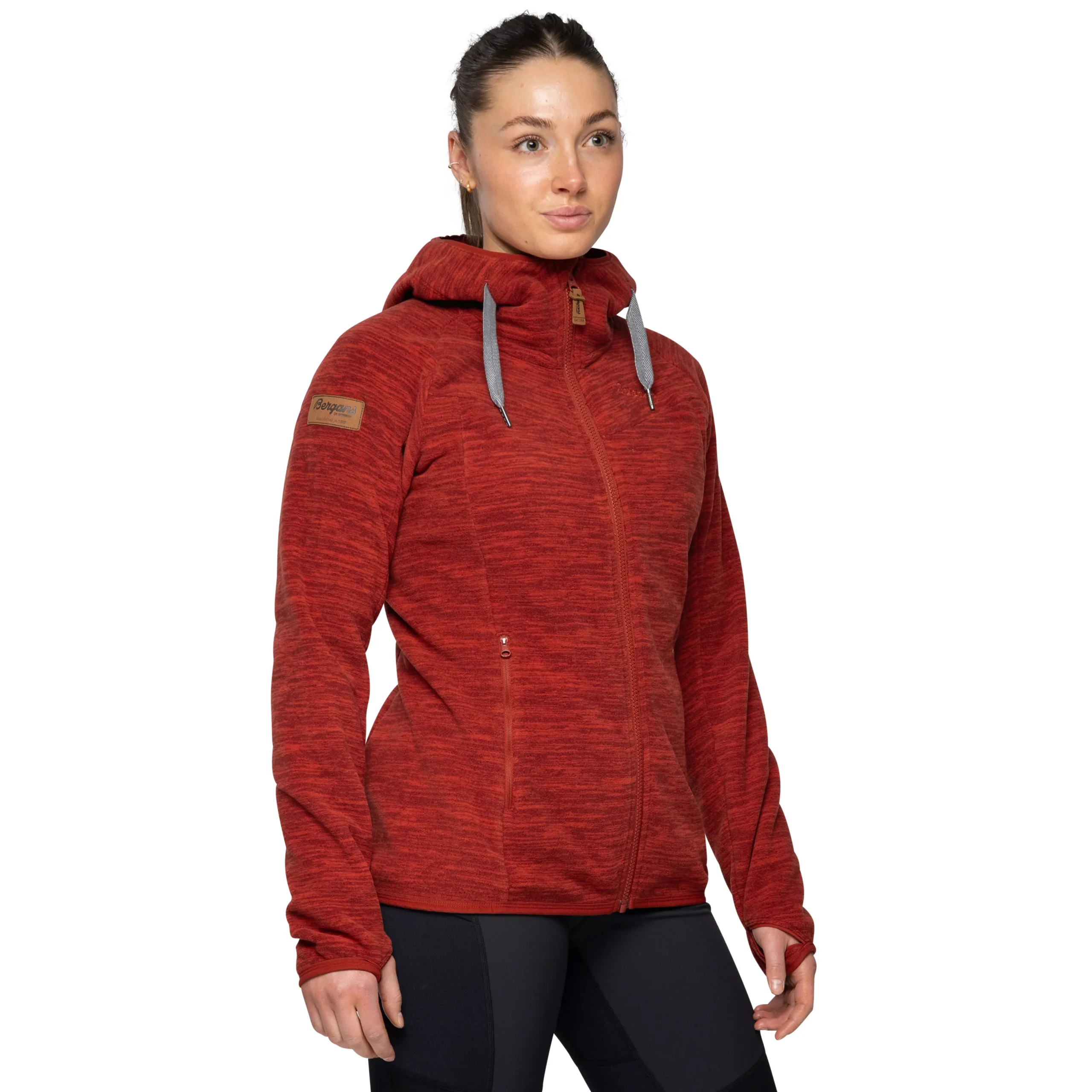 Cheap Bergans Hareid Fleece W Jacket - Chianti Red
