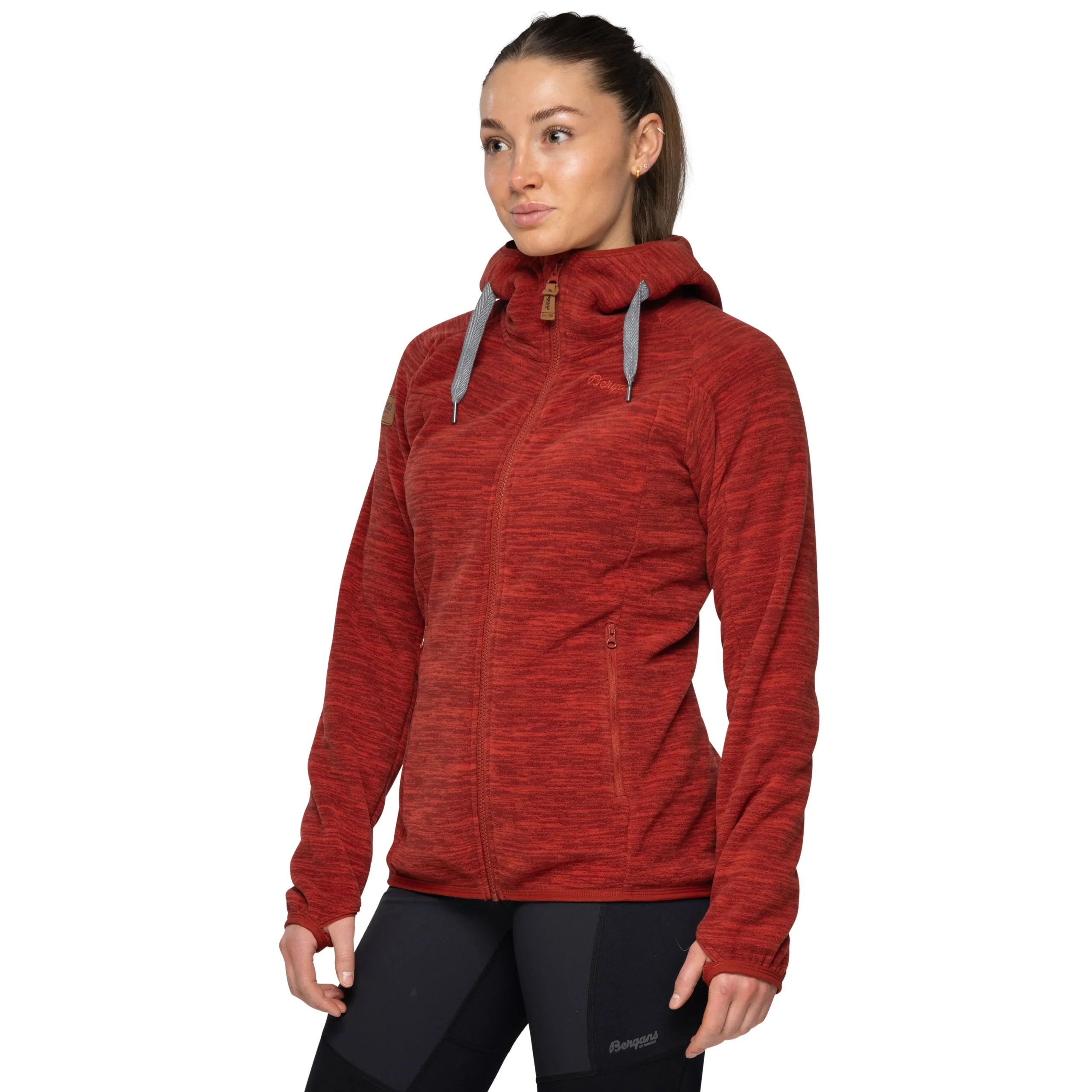 Cheap Bergans Hareid Fleece W Jacket - Chianti Red