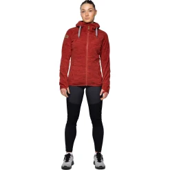 Cheap Bergans Hareid Fleece W Jacket - Chianti Red