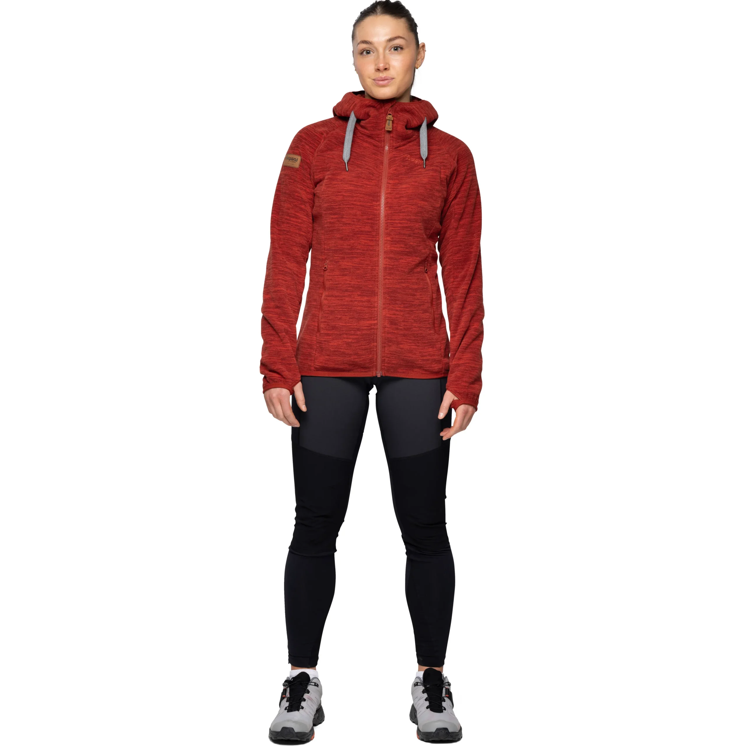 Cheap Bergans Hareid Fleece W Jacket - Chianti Red