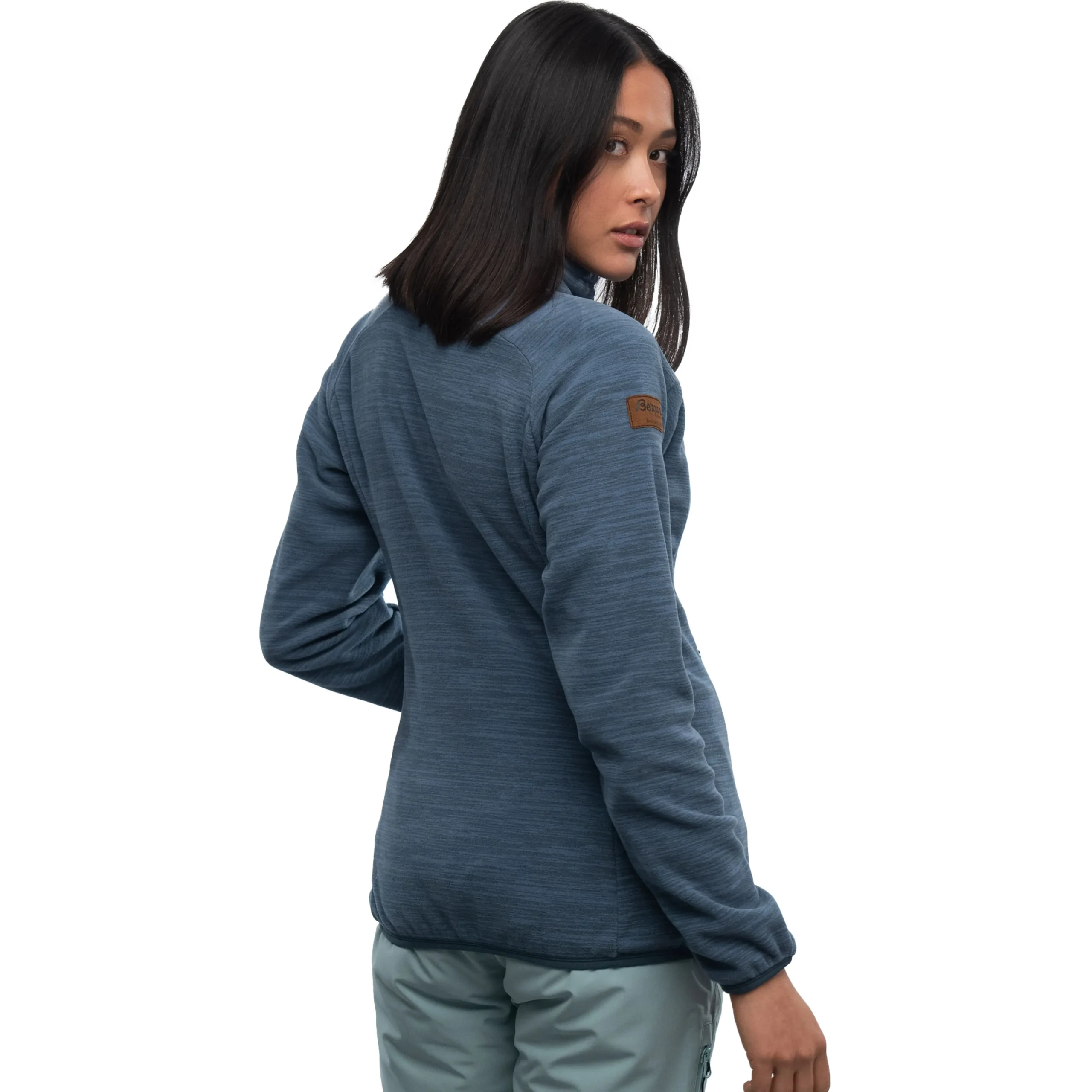 Cheap Bergans Hareid Fleece W Jacket NoHood - Orion Blue
