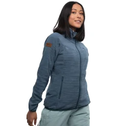 Cheap Bergans Hareid Fleece W Jacket NoHood - Orion Blue