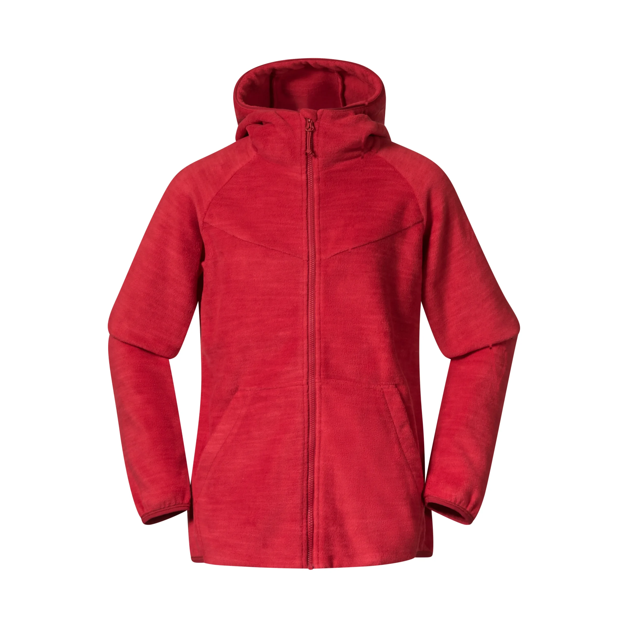 Store Bergans Hareid Youth Girl Jacket - Red
