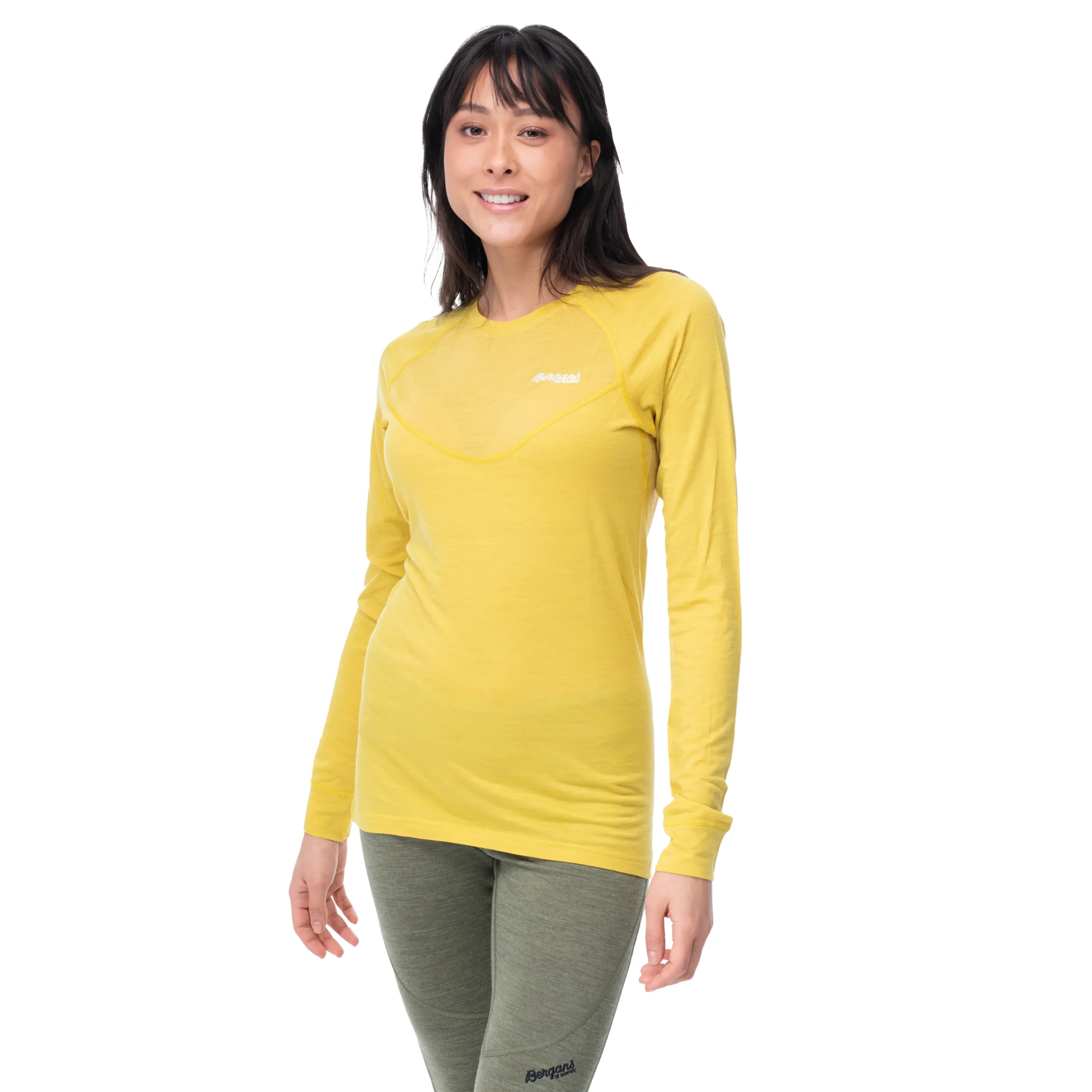 Store Bergans Inner:Light W Long Sleeve - Pineapple