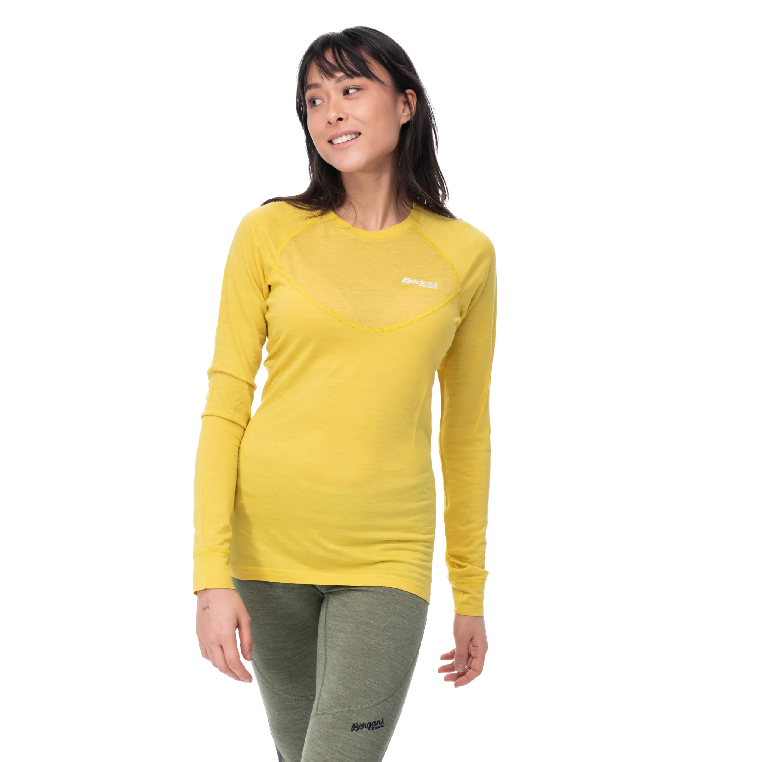 Store Bergans Inner:Light W Long Sleeve - Pineapple