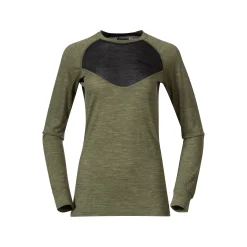 Shop Bergans Inner:Light W Long Sleeve - Olive Green