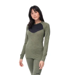 Shop Bergans Inner:Light W Long Sleeve - Olive Green