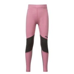 New Bergans Inner:Pure Kids Tights - Light Ruby / Solid Dark Grey