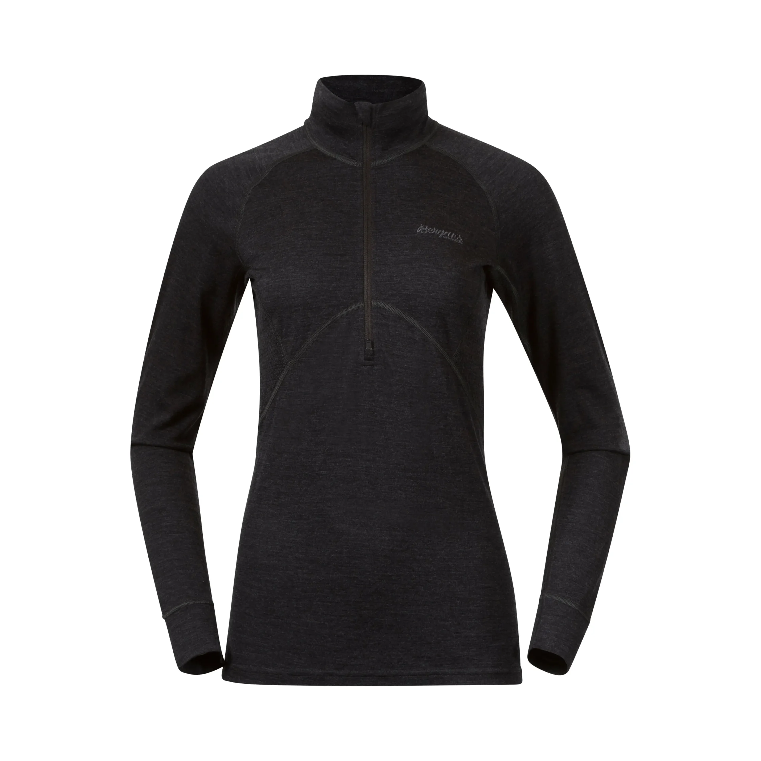 Store Bergans Inner:Pure W Half Zip - Solid Charcoal