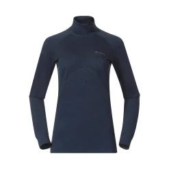 Store Bergans Inner:Pure W Half Zip - Navy Blue