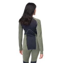 New Bergans Inner:Pure W Long Sleeve - Olive Green