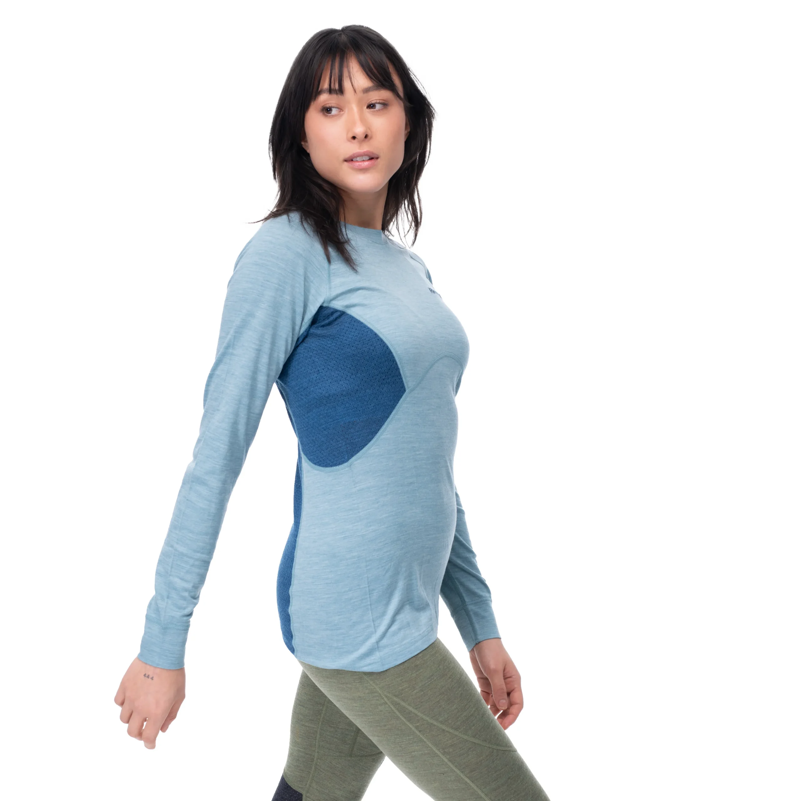 Cheap Bergans Inner:Pure W Long Sleeve - Smoke Blue