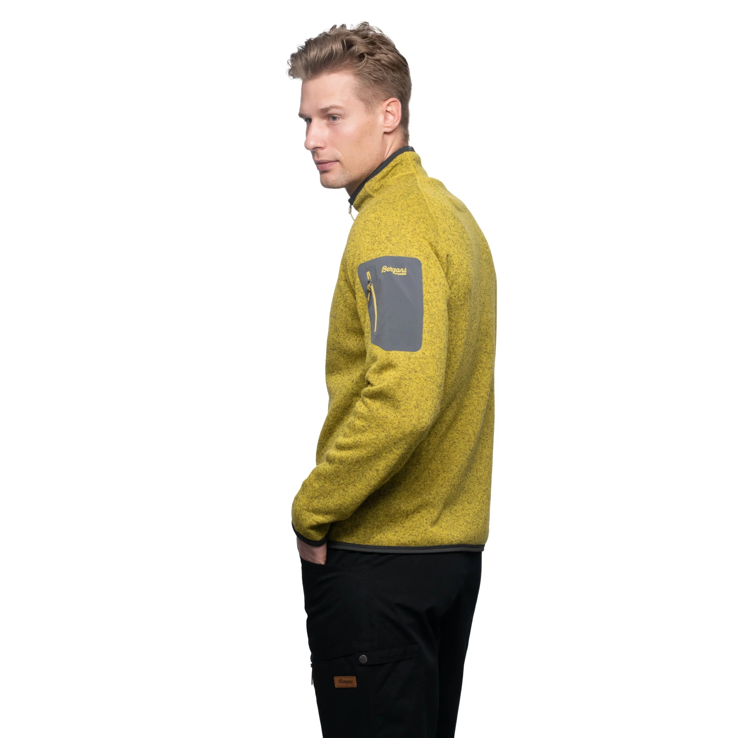 Discount Bergans Kamphaug Knitted Jacket - Light Olive Green