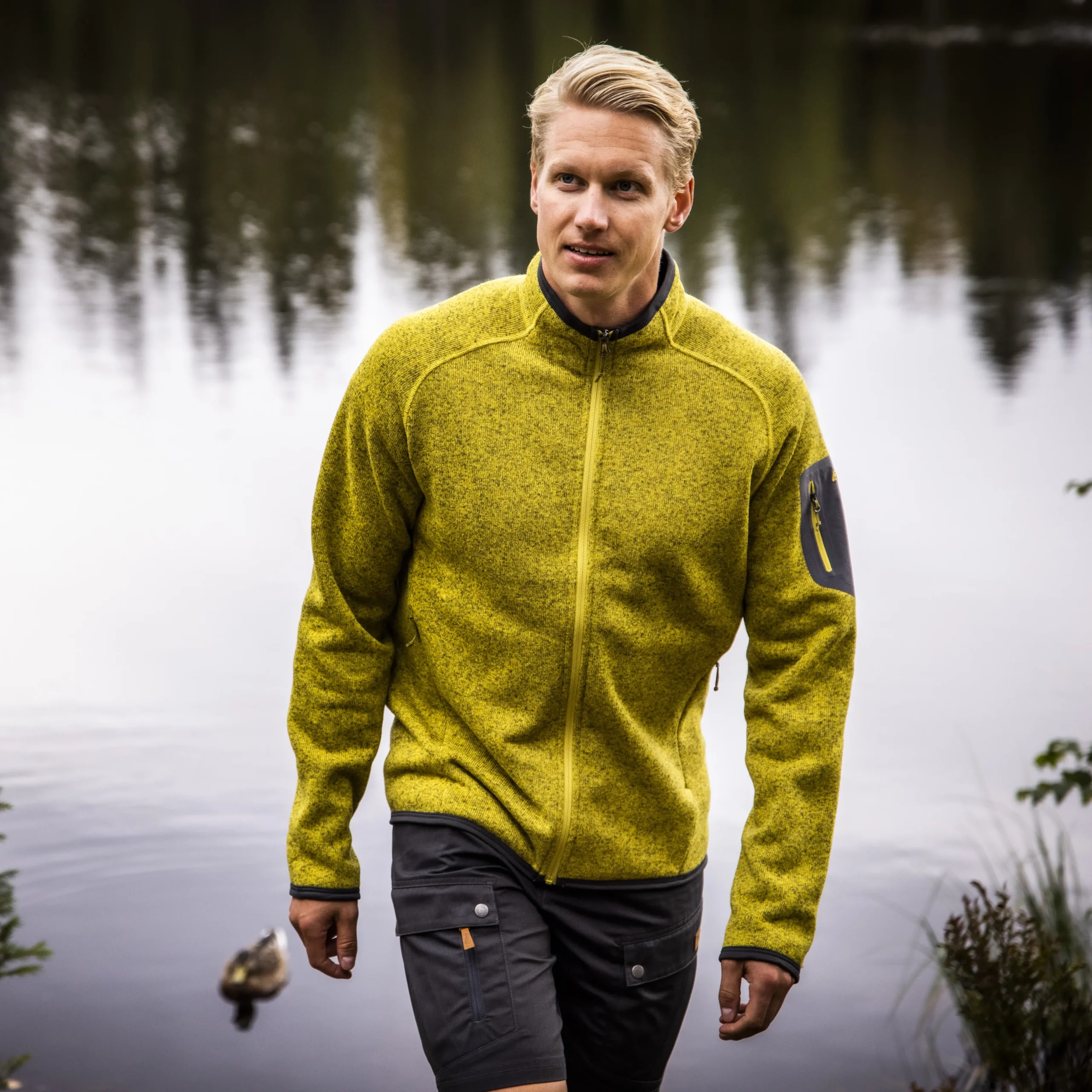 Discount Bergans Kamphaug Knitted Jacket - Light Olive Green