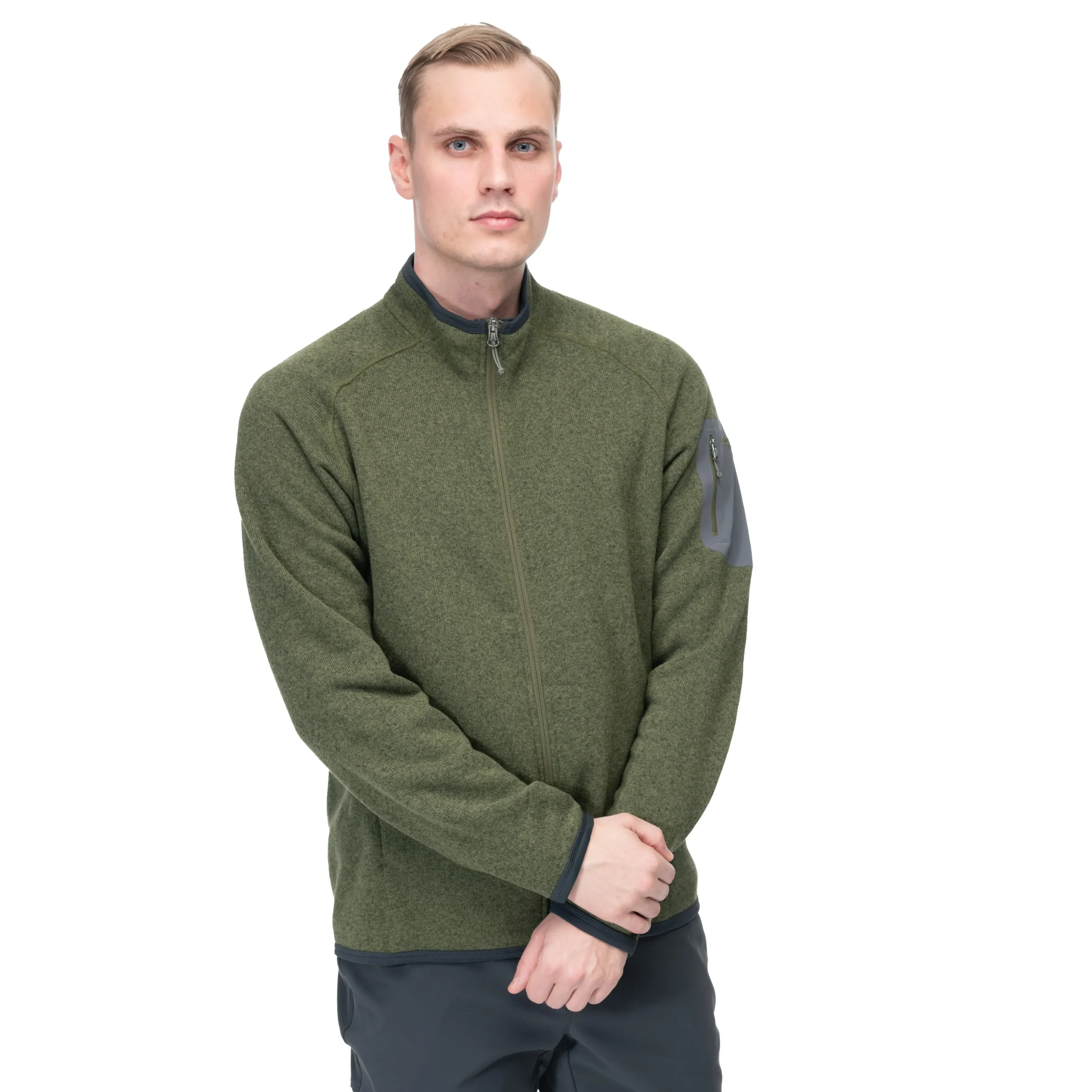 Flash Sale Bergans Kamphaug Knitted Jacket - Dark Olive Green