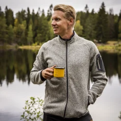 Hot Bergans Kamphaug Knitted Jacket - Chalk Sand
