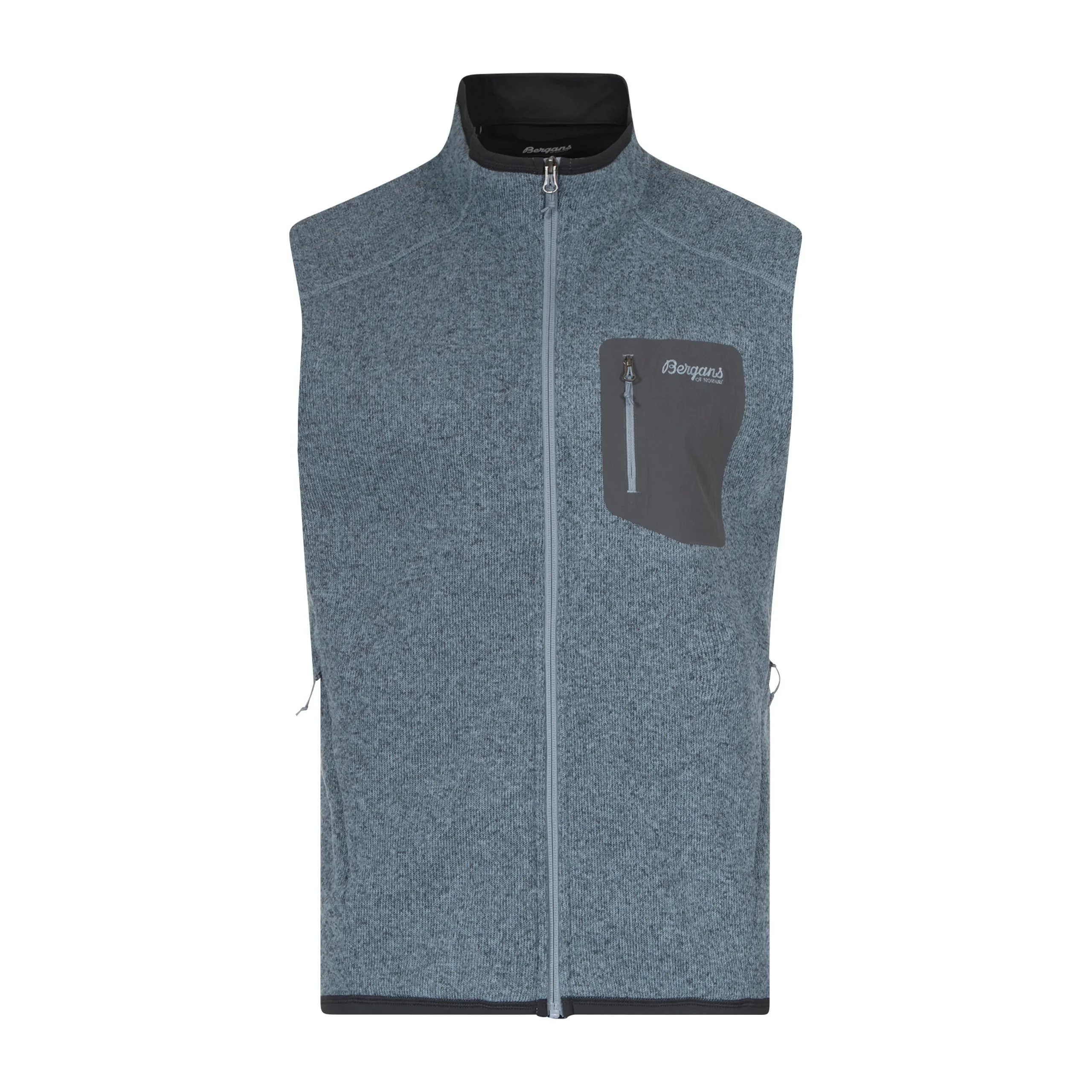 Store Bergans Kamphaug Knitted Vest Men - Husky Blue