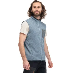 Store Bergans Kamphaug Knitted Vest Men - Husky Blue