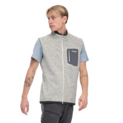 Cheap Bergans Kamphaug Knitted Vest Men - Chalk Sand