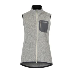 Discount Bergans Kamphaug Knitted Vest Women - Chalk Sand