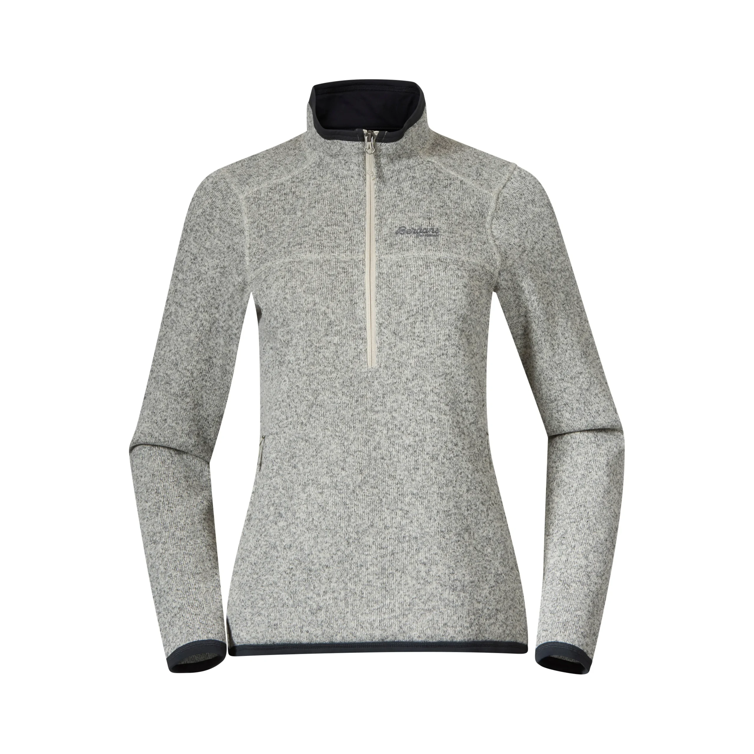Shop Bergans Kamphaug Knitted W Half Zip - Chalk Sand