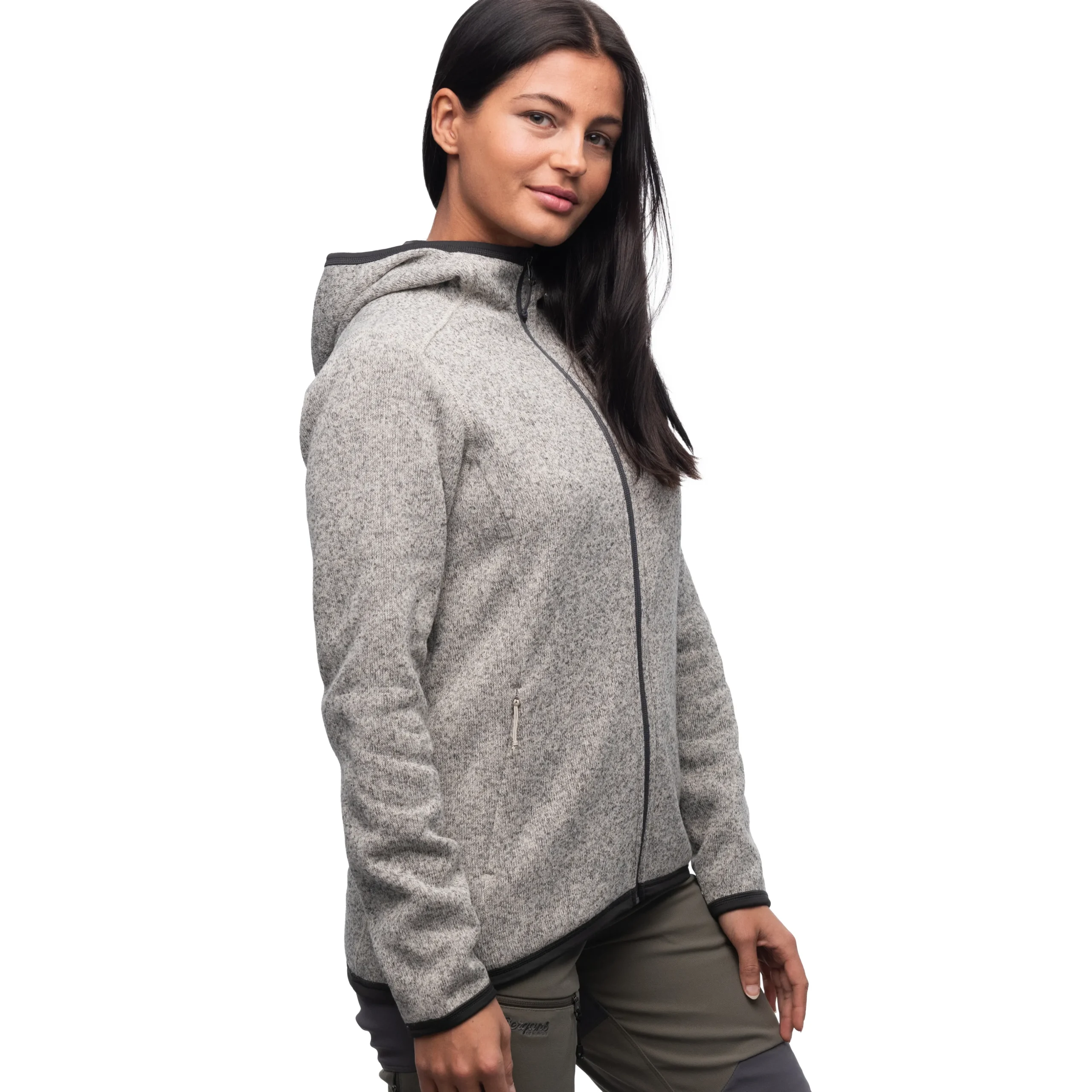 Online Bergans Kamphaug Knitted W Hoodie - Chalk Sand