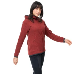 Best Bergans Kamphaug Knitted W Hoodie - Chianti Red