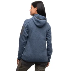 Online Bergans Kamphaug Knitted W Hoodie - Orion Blue