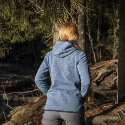 Online Bergans Kamphaug Knitted W Hoodie - Orion Blue