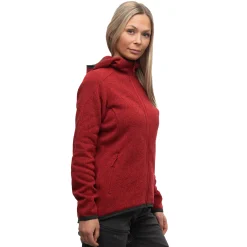 Cheap Bergans Kamphaug Knitted W Hoodie - Red