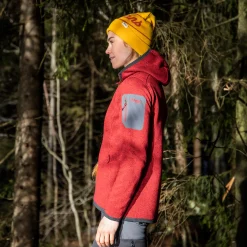 Cheap Bergans Kamphaug Knitted W Hoodie - Red
