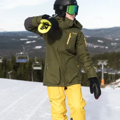 Fashion Bergans Knyken Insulated Youth Jacket - Dark Olive Green