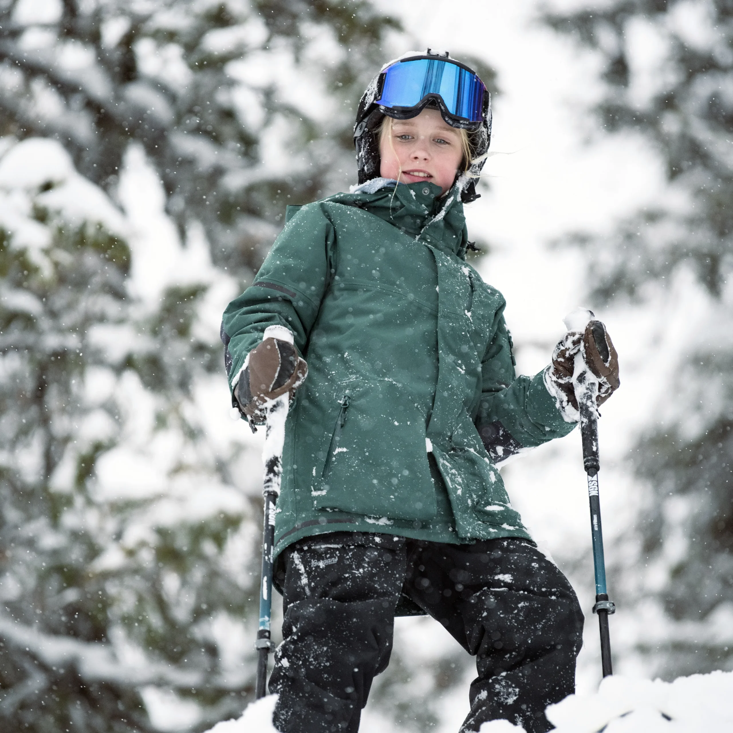 Outlet Bergans Knyken Insulated Youth Jacket - Duke Green