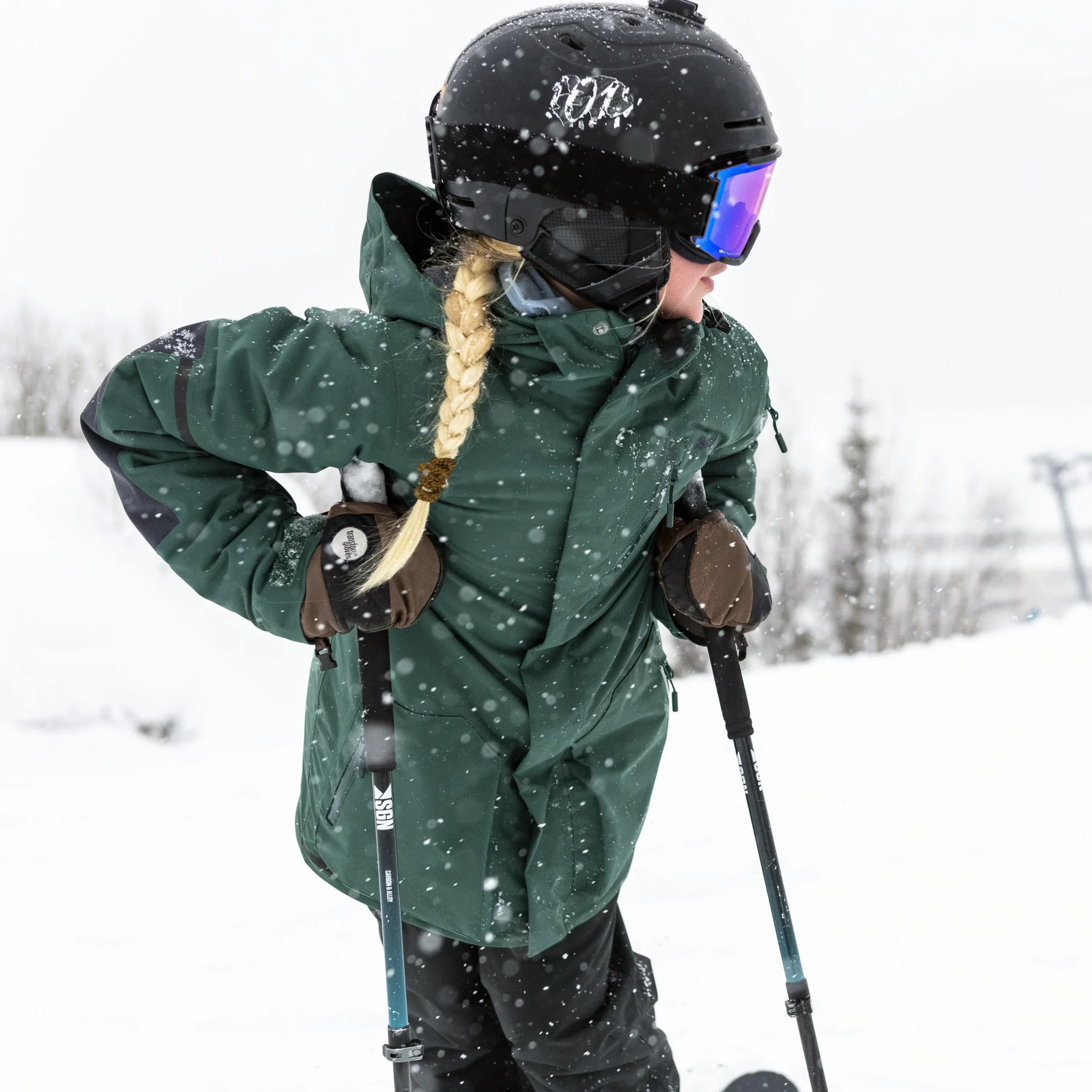Outlet Bergans Knyken Insulated Youth Jacket - Duke Green