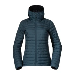 Flash Sale Bergans Lava Light Down Jacket W/Hood Women - Orion Blue