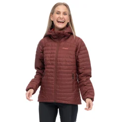 Best Bergans Lava Light Down Jacket W/Hood Women - Amarone Red