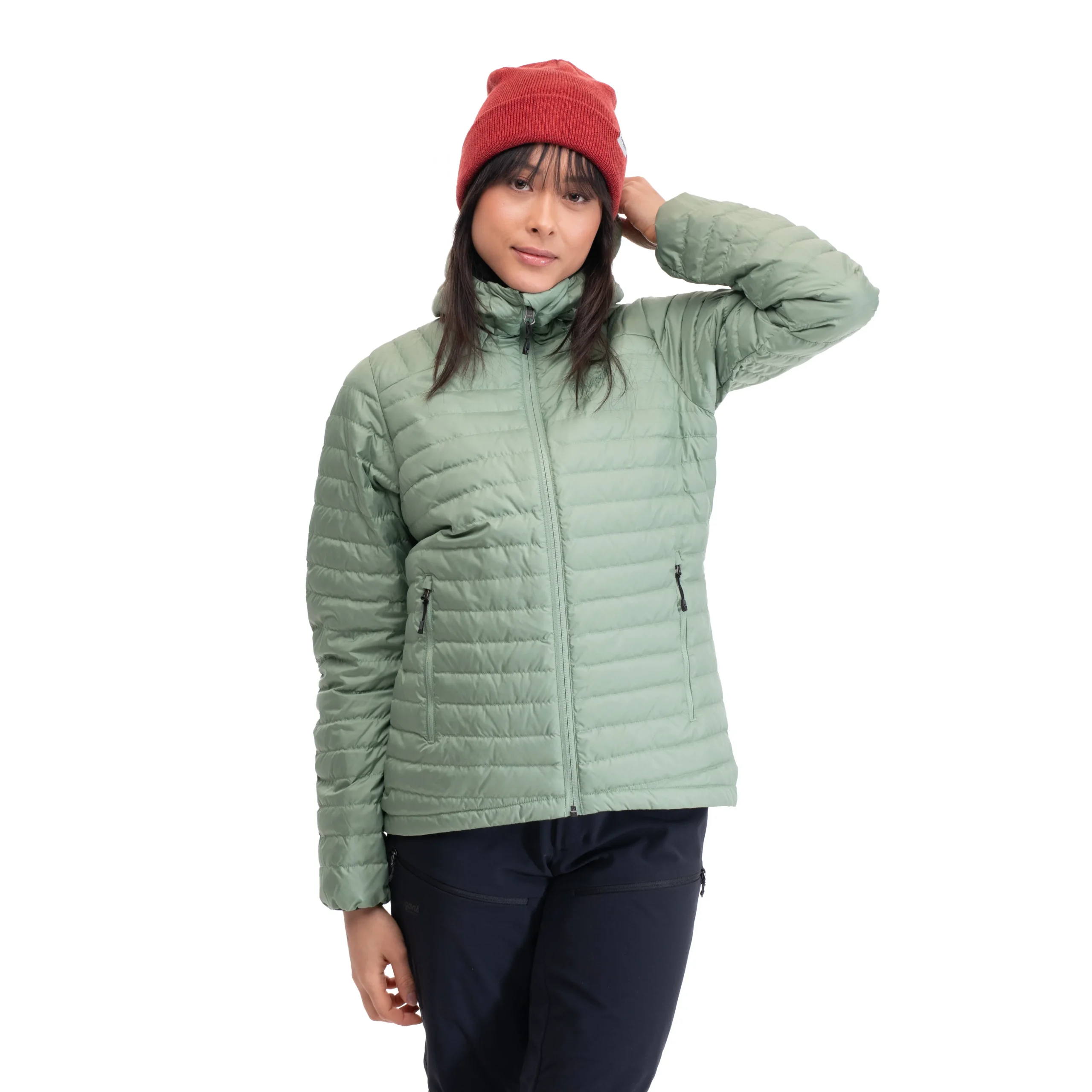 Best Sale Bergans Lava Light Down Jacket W/Hood Women - Jade Green