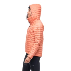 Sale Bergans Lava Light Down Jacket W/Hood Women - Terracotta