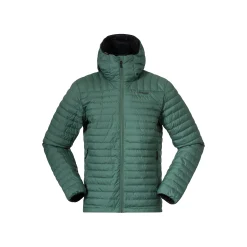 Best Bergans Lava Light Down Jacket W/Hood Men - Dark Jade Green