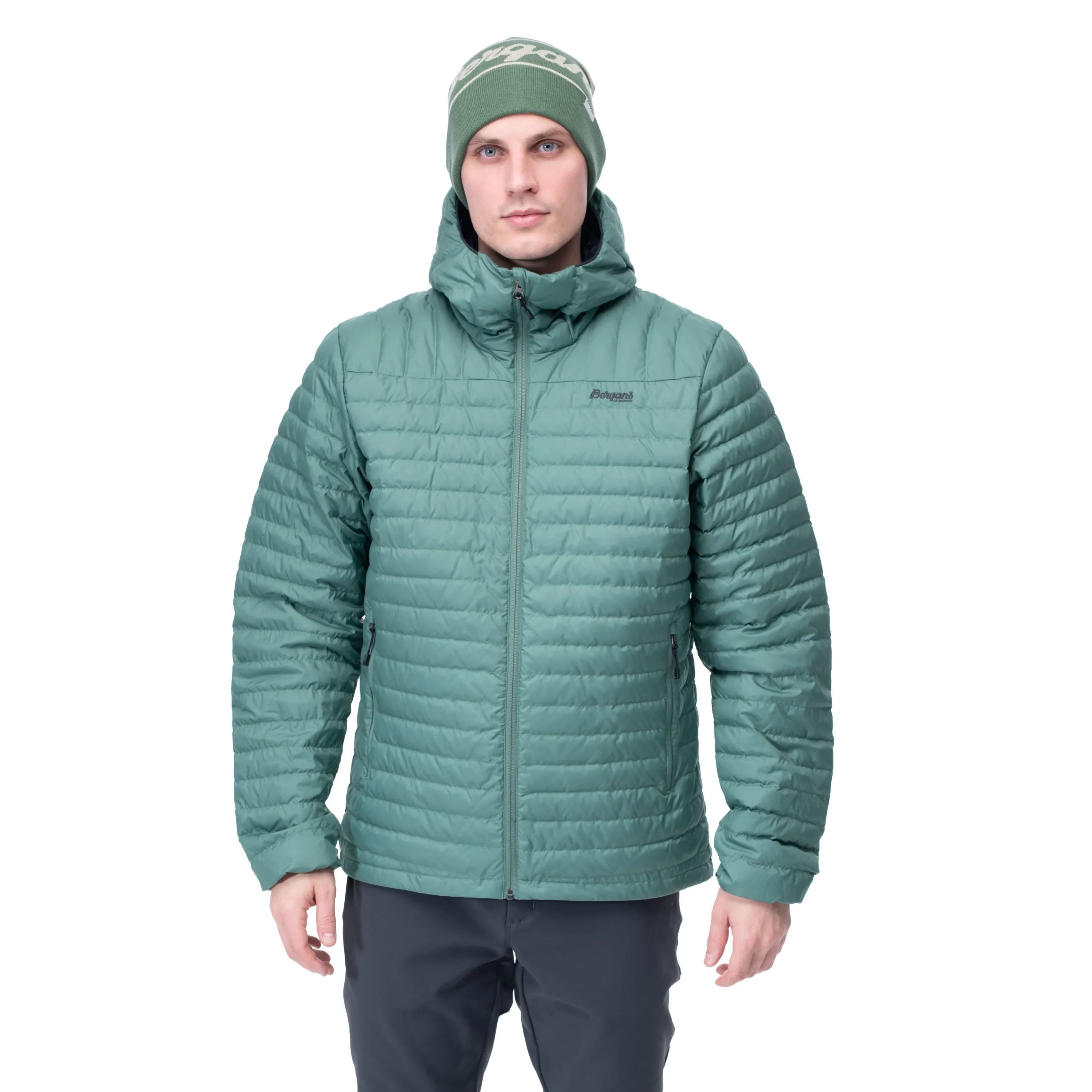 Best Bergans Lava Light Down Jacket W/Hood Men - Dark Jade Green