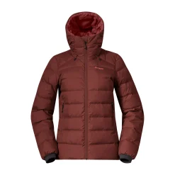 Hot Bergans Lava Medium Down Jacket W/Hood Women - Amarone Red