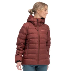 Hot Bergans Lava Medium Down Jacket W/Hood Women - Amarone Red