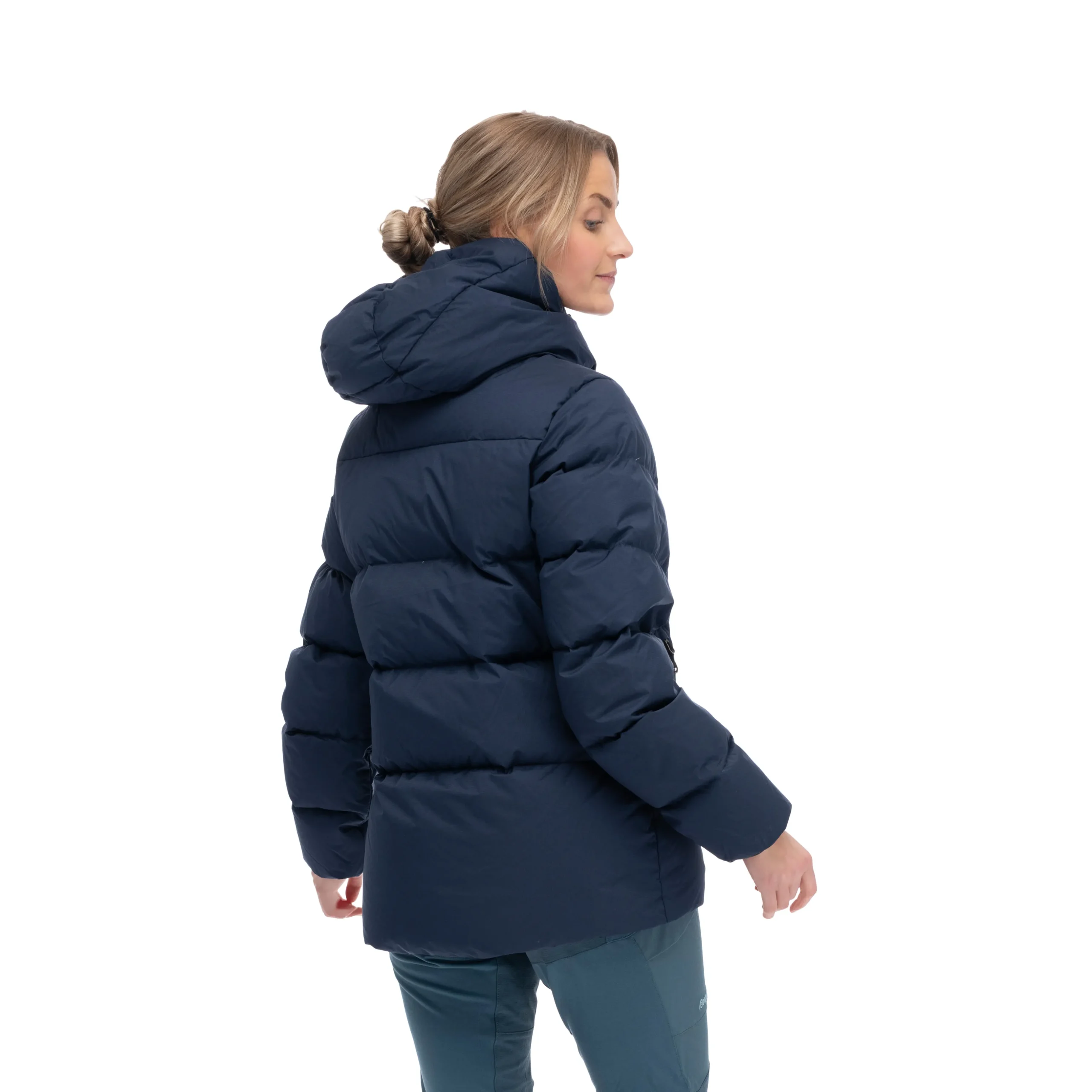 New Bergans Lava Warm Down Jacket W/Hood Women - Navy