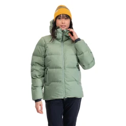 Sale Bergans Lava Warm Down Jacket W/Hood Women - Jade Green